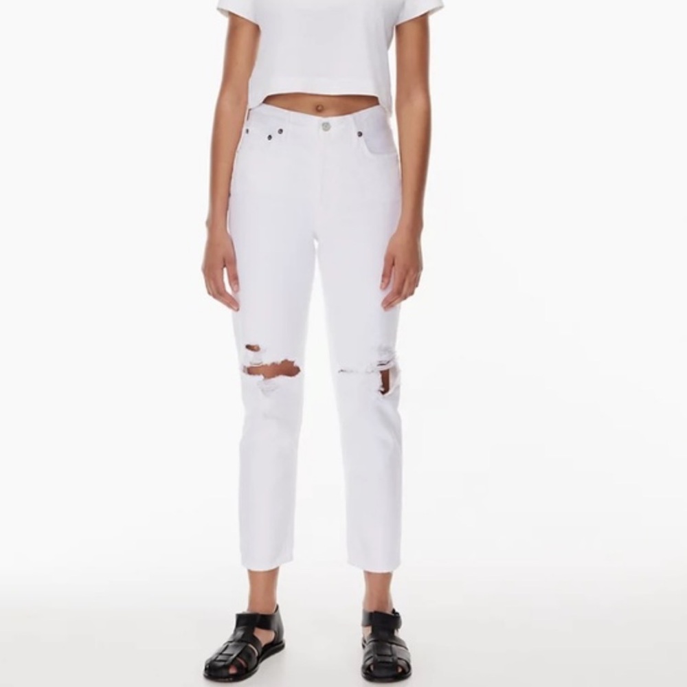 EUC Agolde fen high rise relaxed tapered jean in conjure size 24